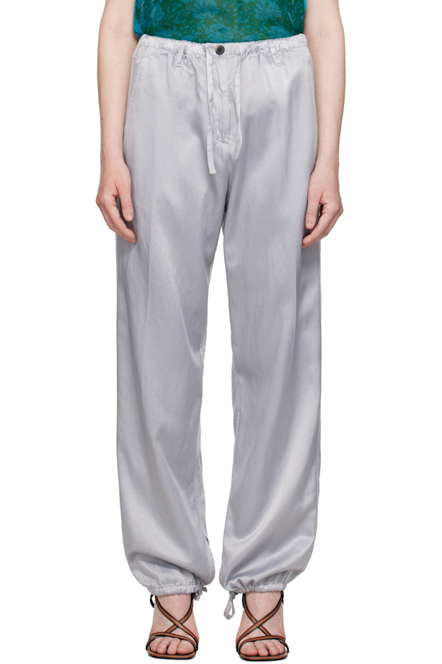 

Брюки на шнурке Dries Van Noten, синий