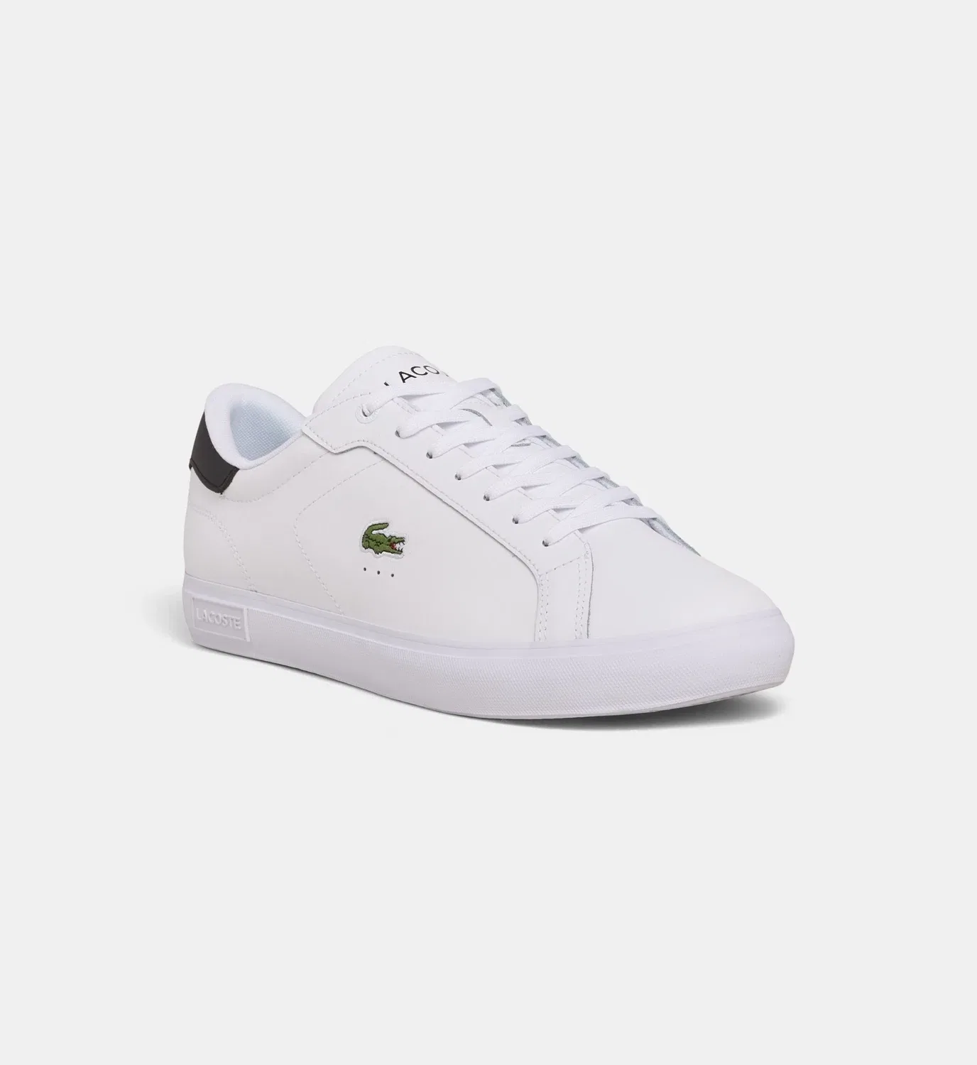 Низкие кеды Powercourt из кожи Lacoste, белый — фото 2