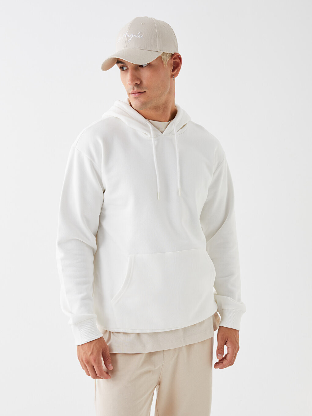 

Мужская толстовка с длинным рукавом LCW Casual, от белого, Белый, Мужская толстовка с длинным рукавом LCW Casual, от белого