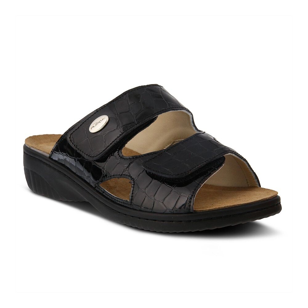

Женские шлепанцы Flexus by Spring Step Almeria, цвет Black Patent