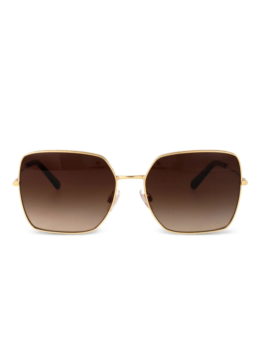 

Солнцезащитные очки в квадратной оправе Dolce & Gabbana Eyewear, коричневый