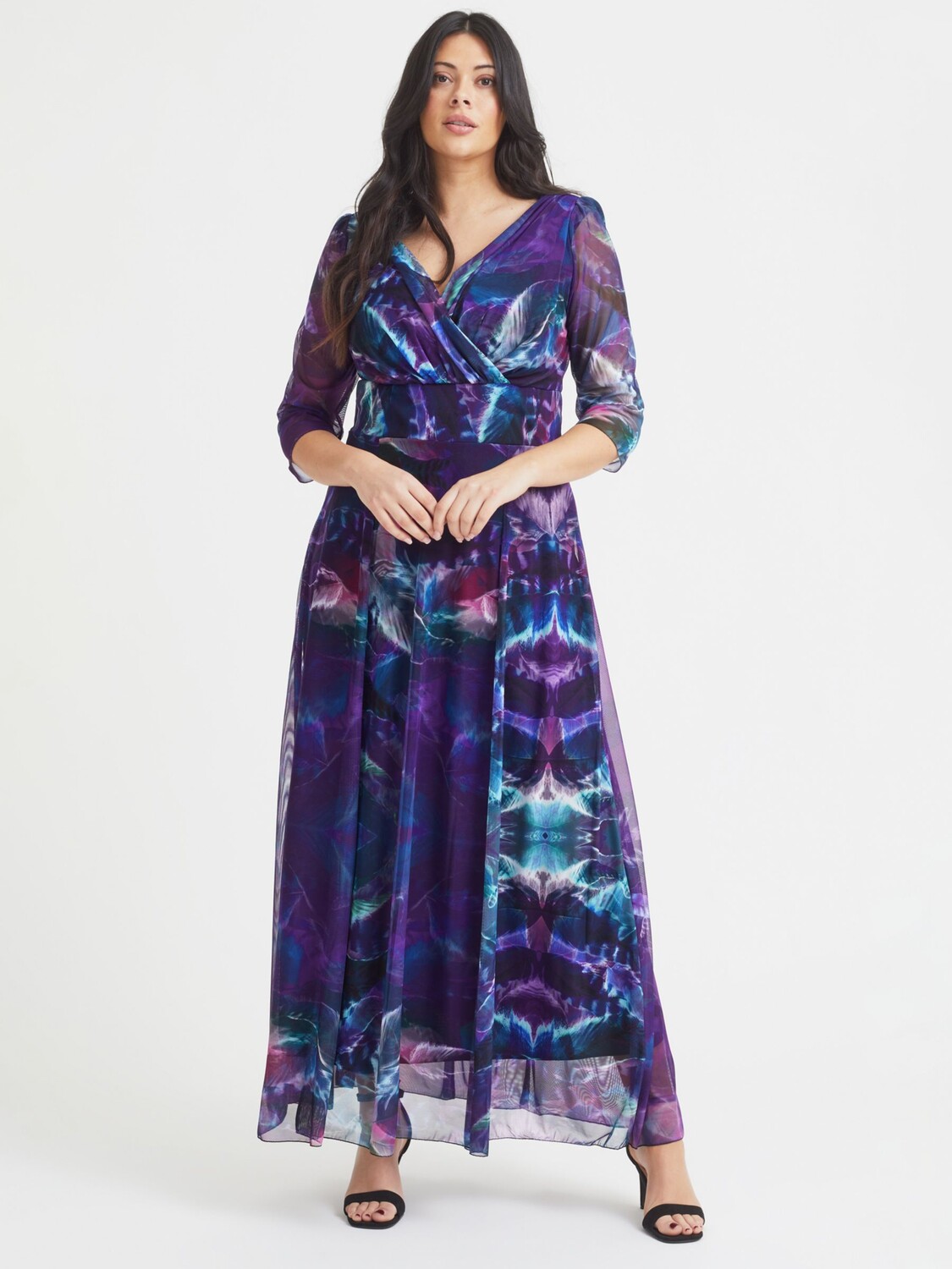 

Платье макси Scarlett & Jo Curve Verity, индиго