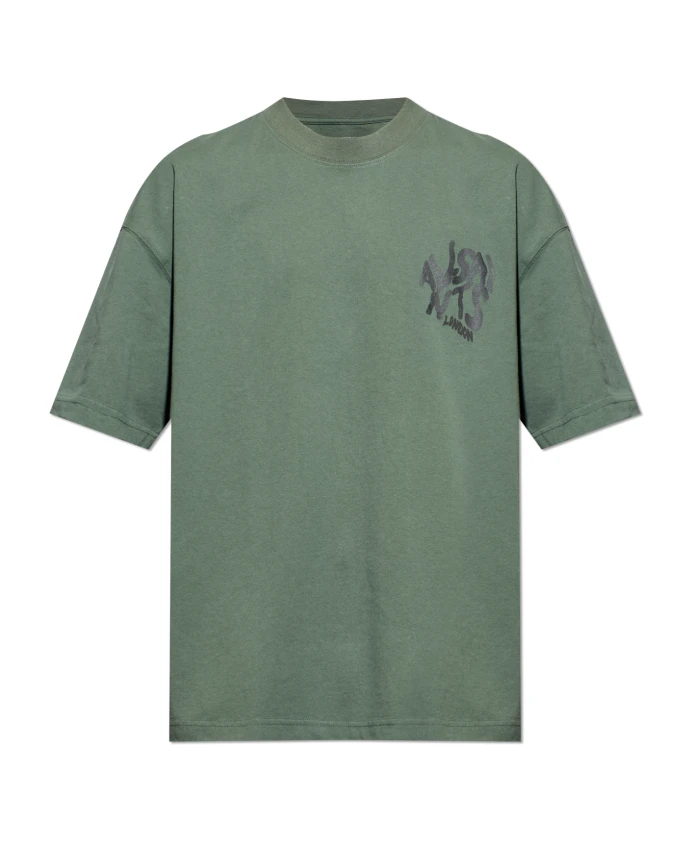 

Футболка оверсайз с принтом логотипа «Орландо» Allsaints, зеленый