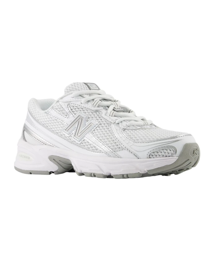 Белые повседневные кроссовки для детей New Balance, серый — фото 3