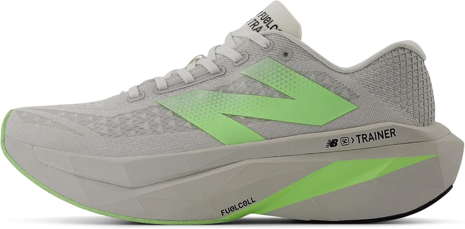 Мужские беговые кроссовки New Balance FuelCell Supercomp Trainer V3, Grey Matte Mint Flash Silver Metallic — фото 2
