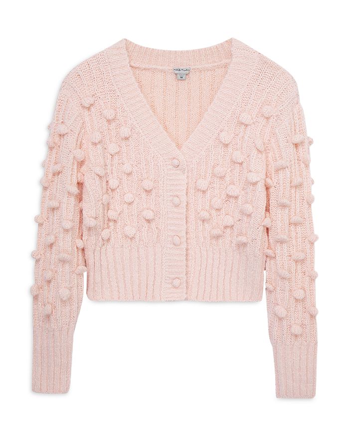 

Кардиган Habitual Girls Pom Pom V Neck с V-образным вырезом - Big Kid Habitual Kids, розовый