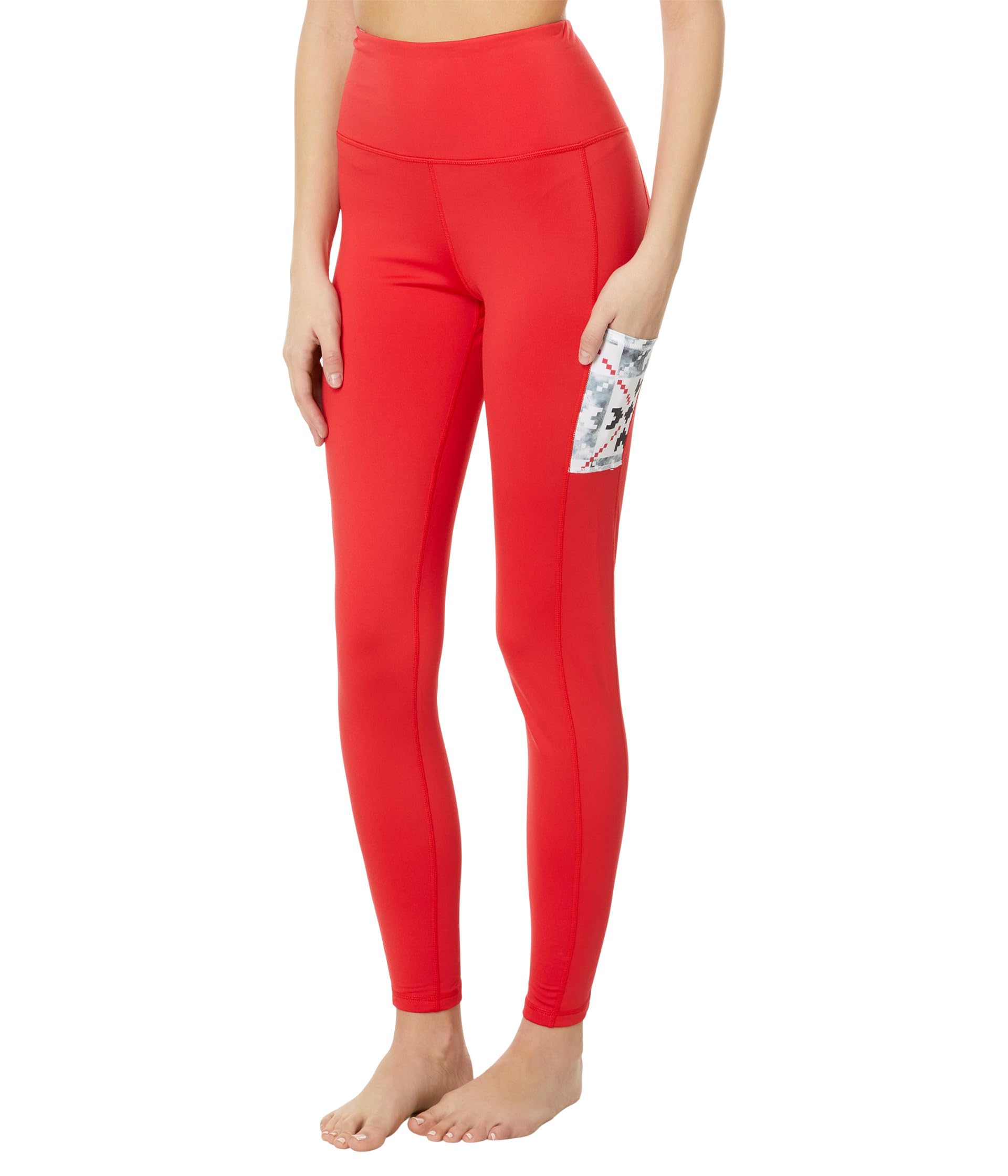 

Брюки Hot Chillys Mec Pocket Print Tights, цвет Fiesta Nordic