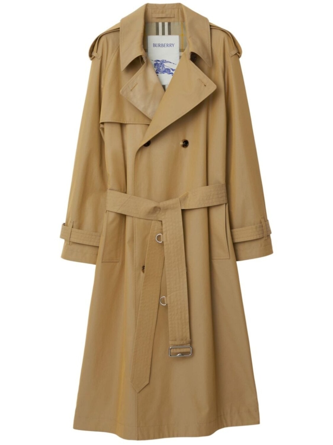 

Burberry тренч Kensington Heritage с поясом, нейтральный цвет