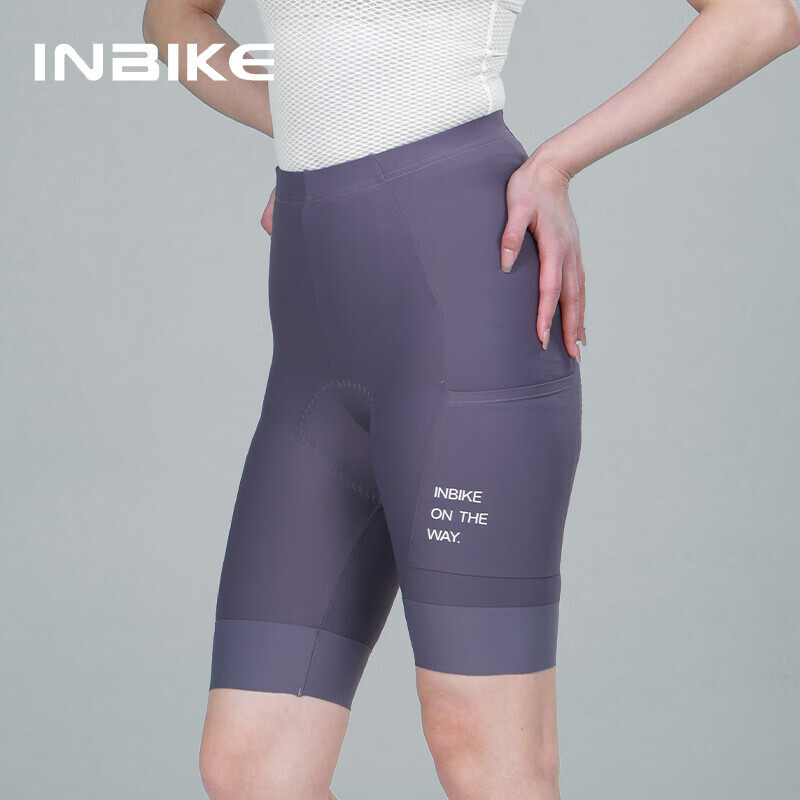 

Женские шорты INBIKE для велоспорта с высокой талией L, светло-фиолетовые