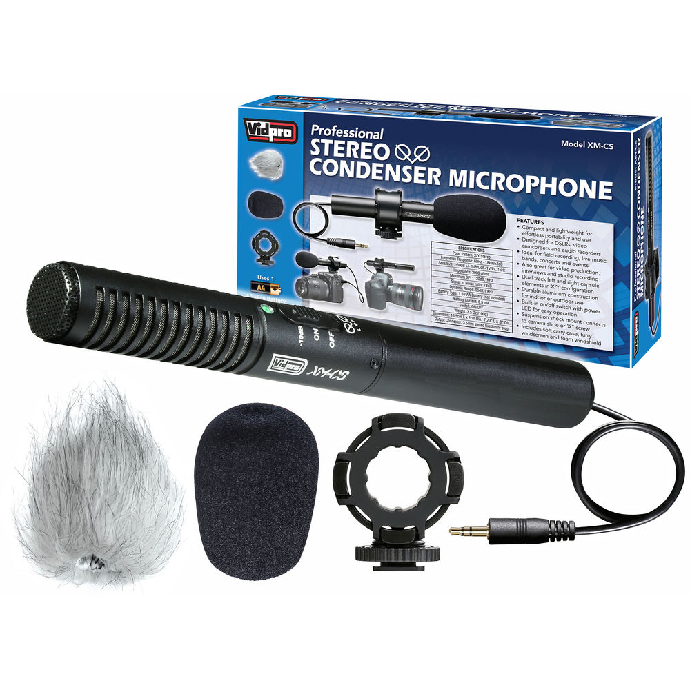 

Микрофон Vidpro Condenser Stereo XY Microphone Kit XM-CS
