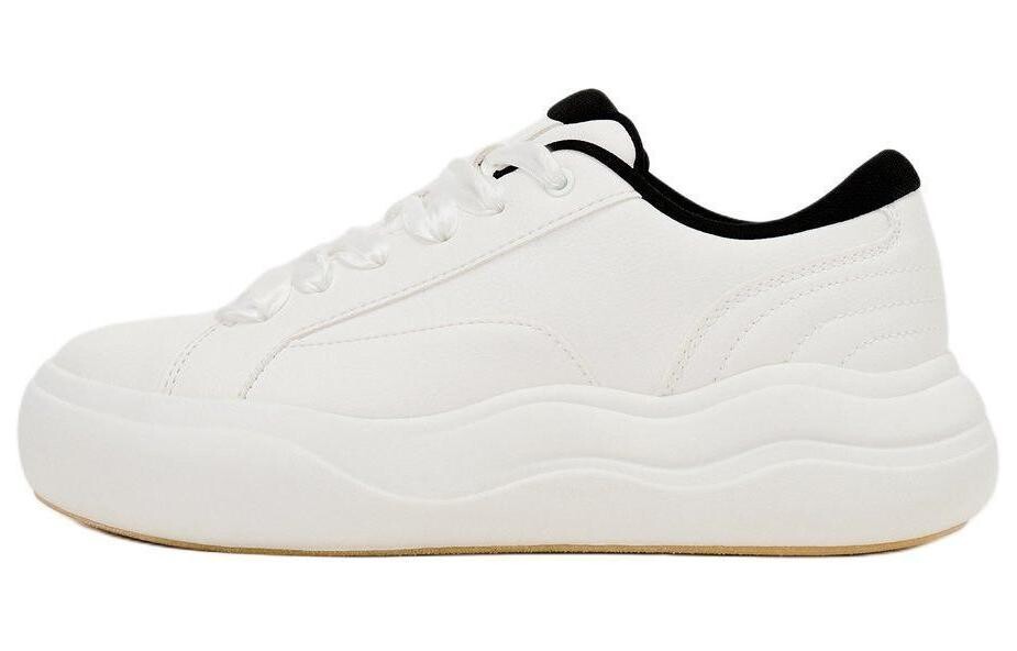 

Кроссовки ZARA Skateboarding Shoes Women's Low-top White, белый