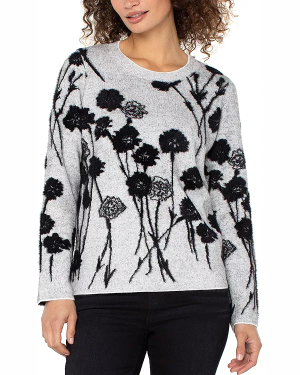 

Свитер с длинными рукавами и круглым вырезом Liverpool Los Angeles, мультиколор