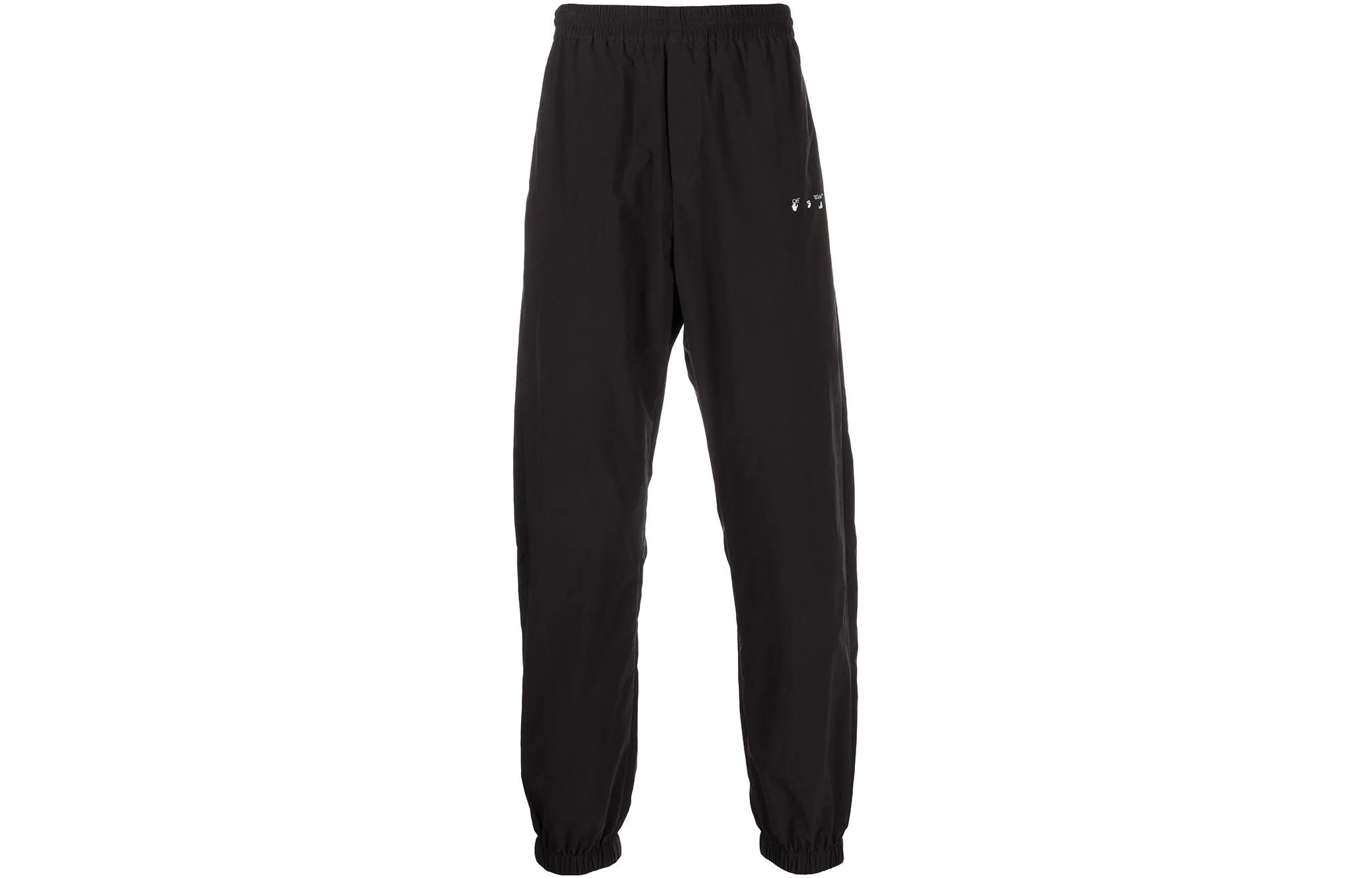 

OFF WHITE Вязаные спортивные штаны Мужские Черные OFF-WHITE