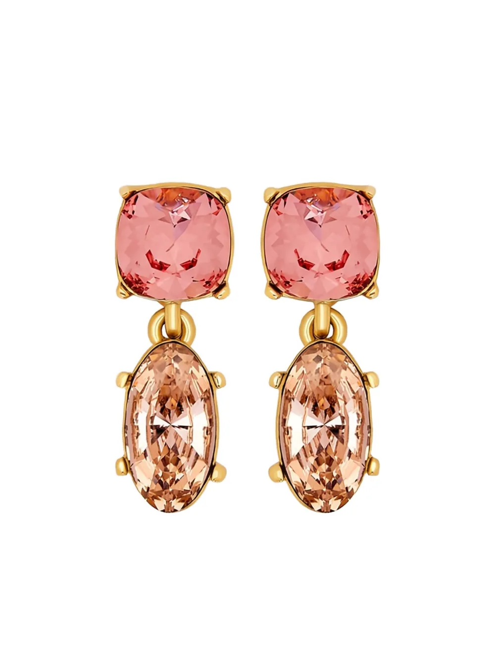 

Серьги-подвески, украшенные кристаллами Oscar De La Renta, золотистый