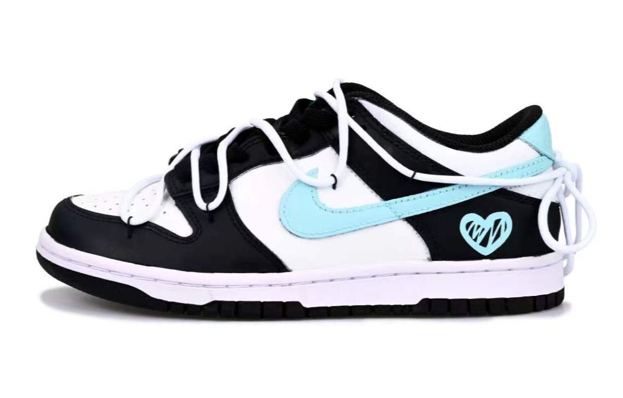

Кроссовки Nike Dunk Skateboarding Shoes Unisex Low-top Black White Blue, голубой, Синий, Кроссовки Nike Dunk Skateboarding Shoes Unisex Low-top Black White Blue, голубой