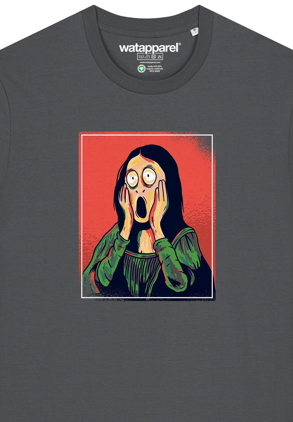 

Футболка с принтом MONA LISA watapparel, антрацит