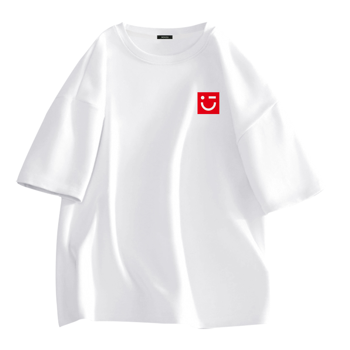 

Футболка унисекс MINISO, Glacier Blue (M22 Radiant Smile Chest Logo)