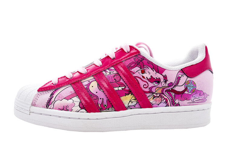 

Кроссовки adidas originals Superstar Series Skateboarding Shoes Unisex Low-top White, Pink, розовый
