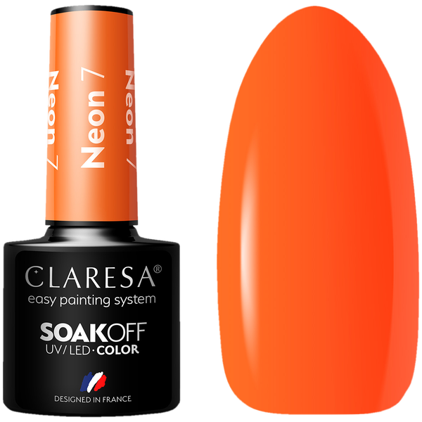 

Гибридный лак для ногтей 7,5 г Claresa Neon, цвет 7