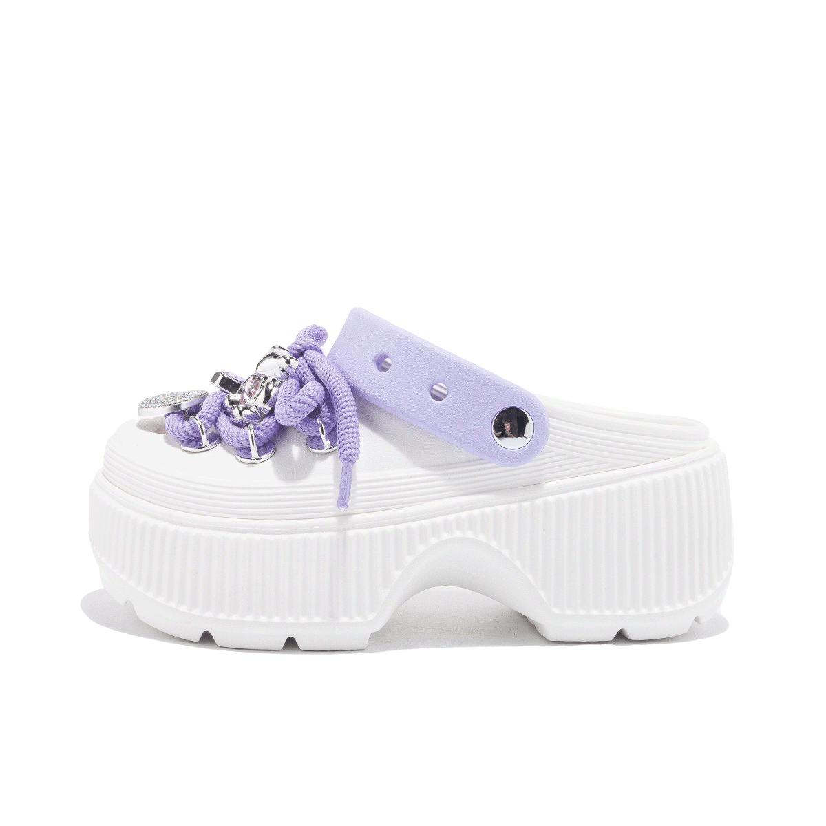 Сабо женские SAFIYA, White Purple