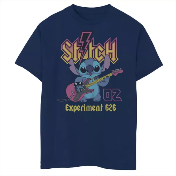 

Футболка с рисунком хаски для мальчиков 8-20 лет, эксперимент 626 Disney, синий