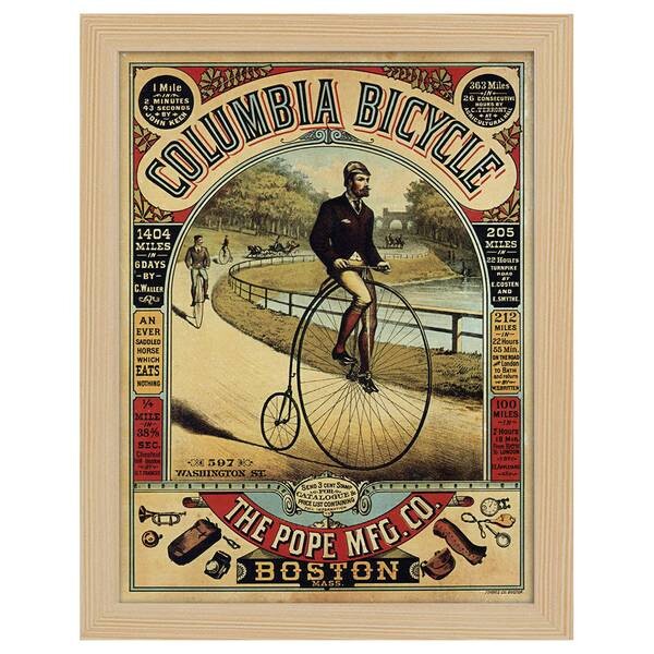

Рамка для фотографий LegendArte Poster Columbia Bicycle цвет eiche dekor