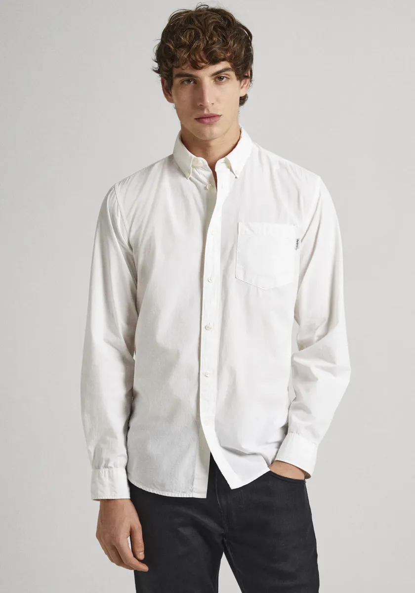 

Рубашка с длинными рукавами Pepe Jeans "Pepe Shirt PRINCE", белый