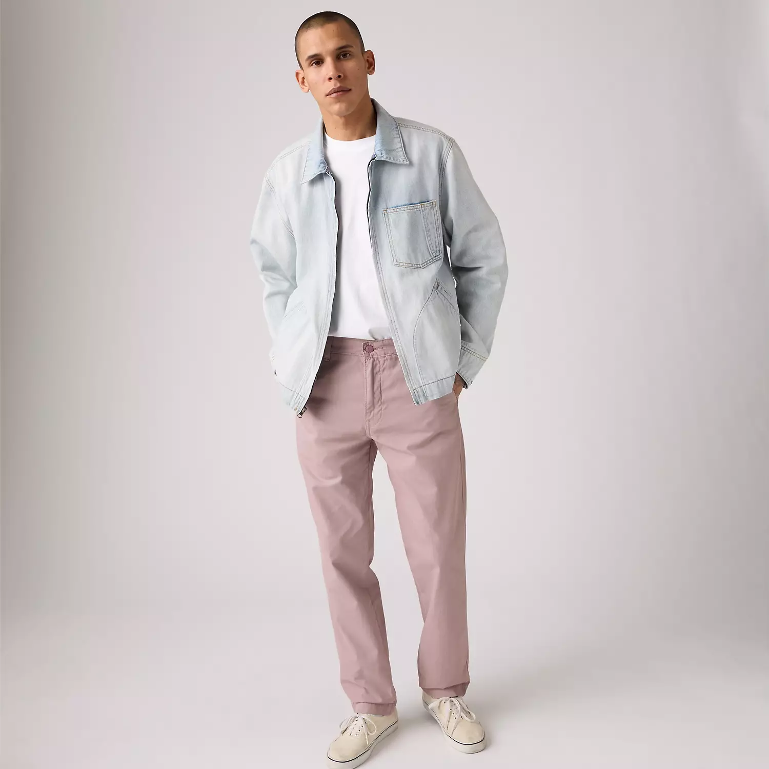 

Levi's XX Chino Authentic свободные легкие твиловые мужские брюки, цвет Purple Dove - Purple