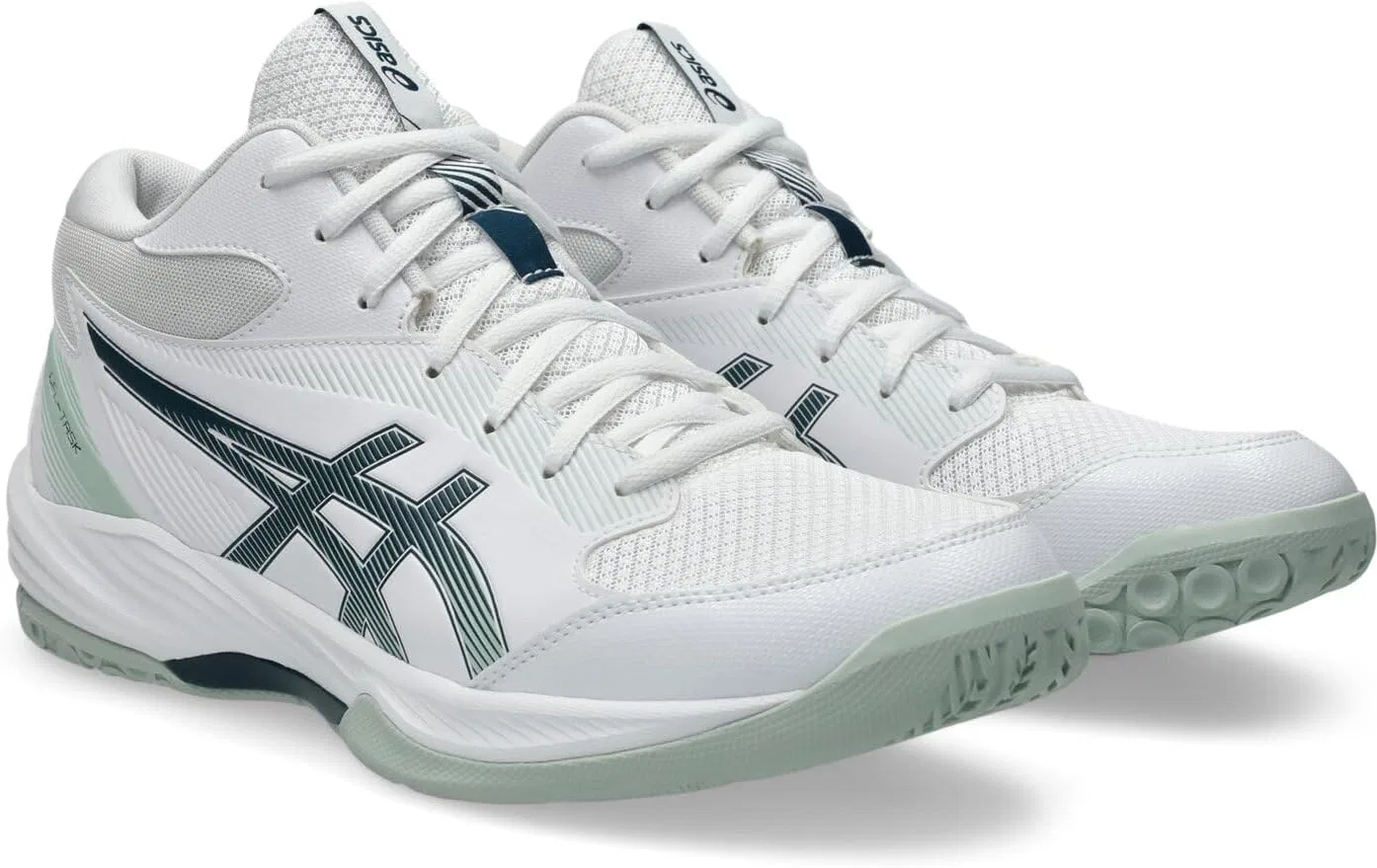 Мужские волейбольные кроссовки ASICS, White Tranquil Teal — фото 4