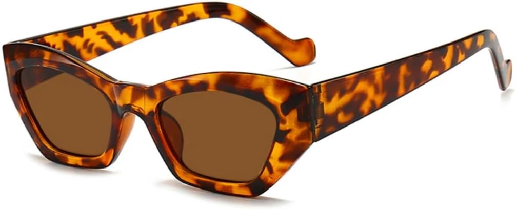 

Солнцезащитные очки с защитой от УФ-излучения UV400 | Цветные линзы "кошачий глаз" | Для женщин и мужчин, для занятий спортом на открытом воздухе и вождения DSVIGF, Leopard Brown