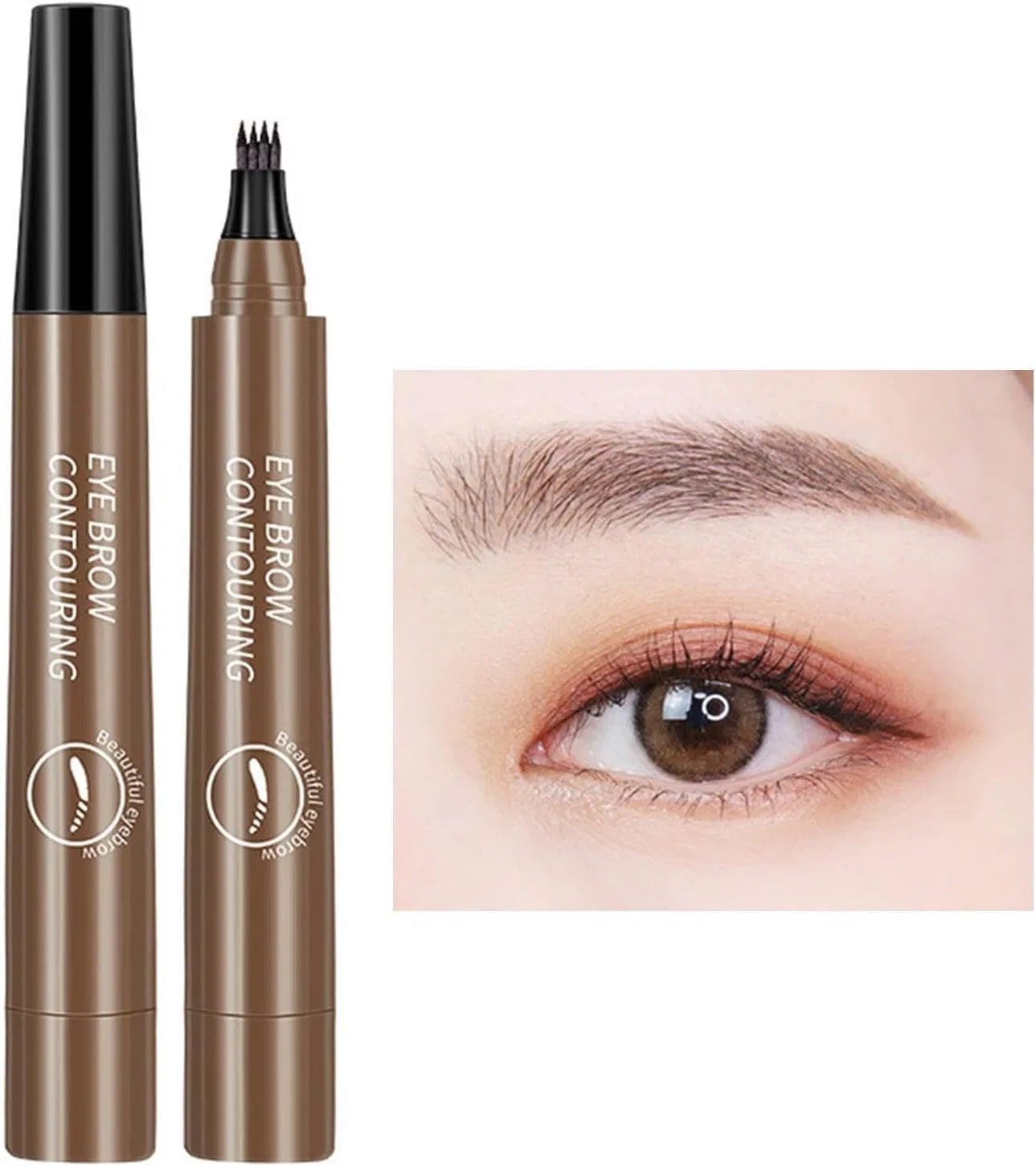 Краска для бровей Brow Ink с 4 наконечниками, бежевый, 1 шт — фото 2