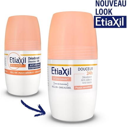 Нежный дезодорант 48ч шариковый 50мл Etiaxil — фото 3