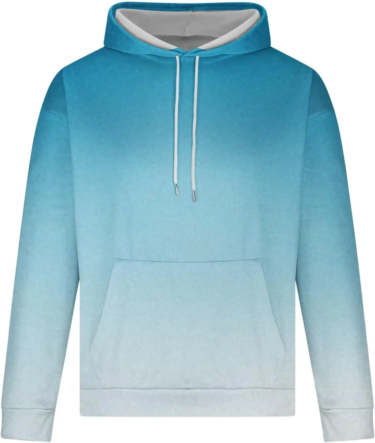 

Толстовка с капюшоном для мужчин Plus Size, с карманом и градиентом OTSANT