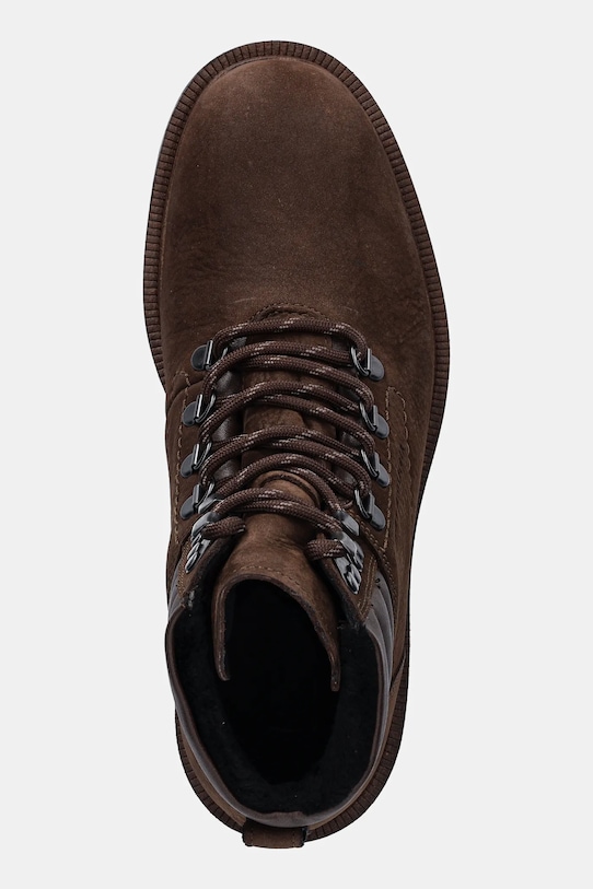 Ботинки HILFIGER WRM HOOK BOOT из нубука с заклепками Tommy Hilfiger, коричневый — фото 4
