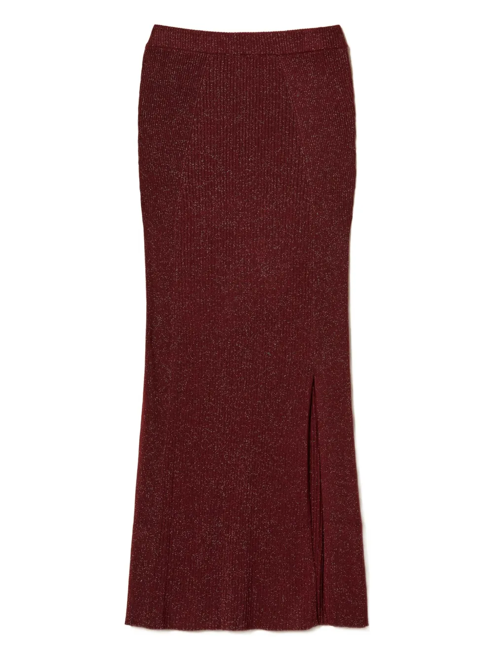 

Миди-юбка из люрекса Twinset, красный