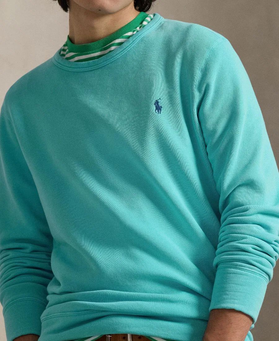 Мужская толстовка с длинными рукавами и круглым вырезом Polo Ralph Lauren, Perfect Turquoise — фото 3