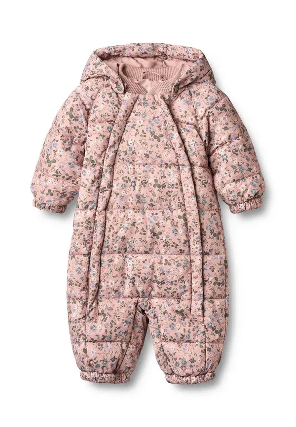 Комбинезон Edem snowsuit, цвет пшеничный, розовая пудра с цветами