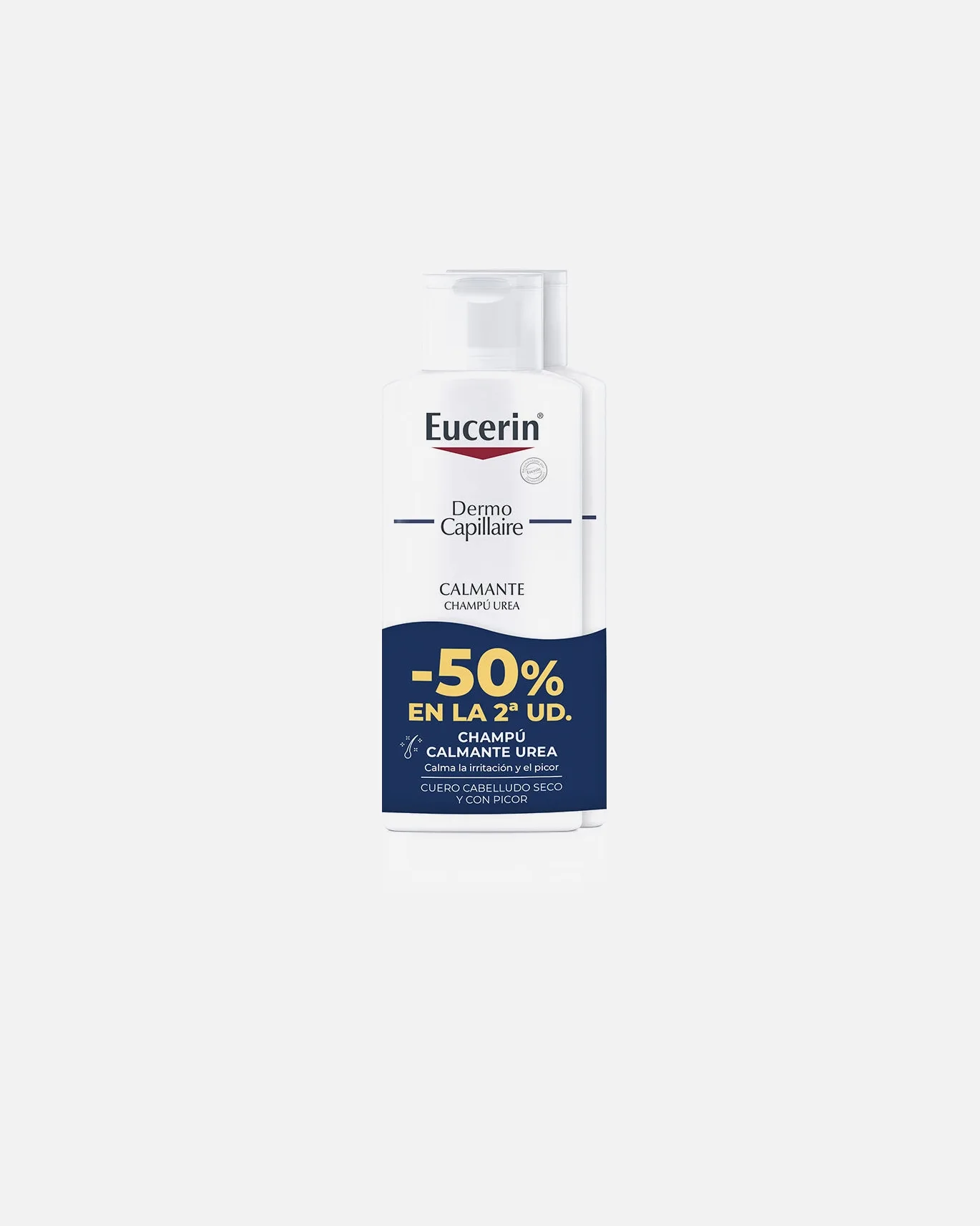 Шампунь Dermo Capillaraire успокаивающий мочевинный шампунь в упаковке Eucerin