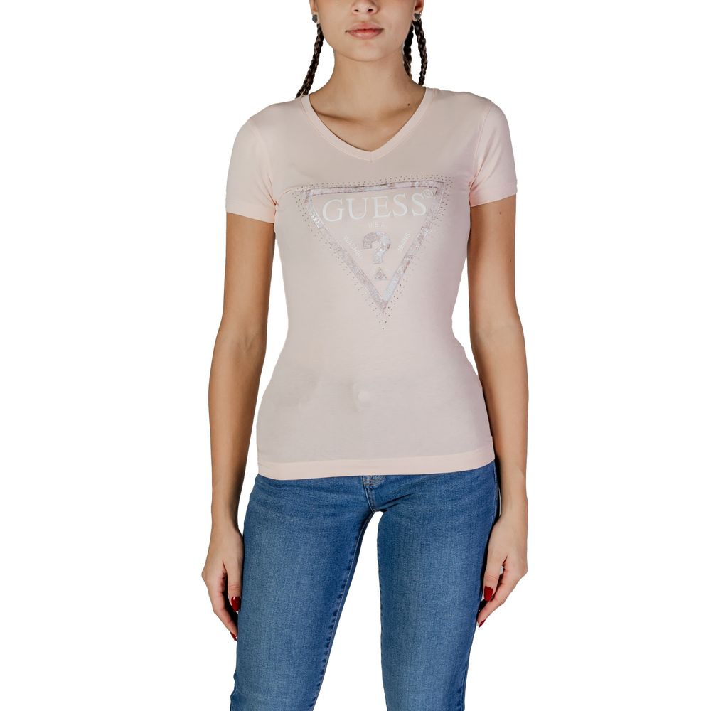 

Разноцветные хлопковые топ и футболка GUESS