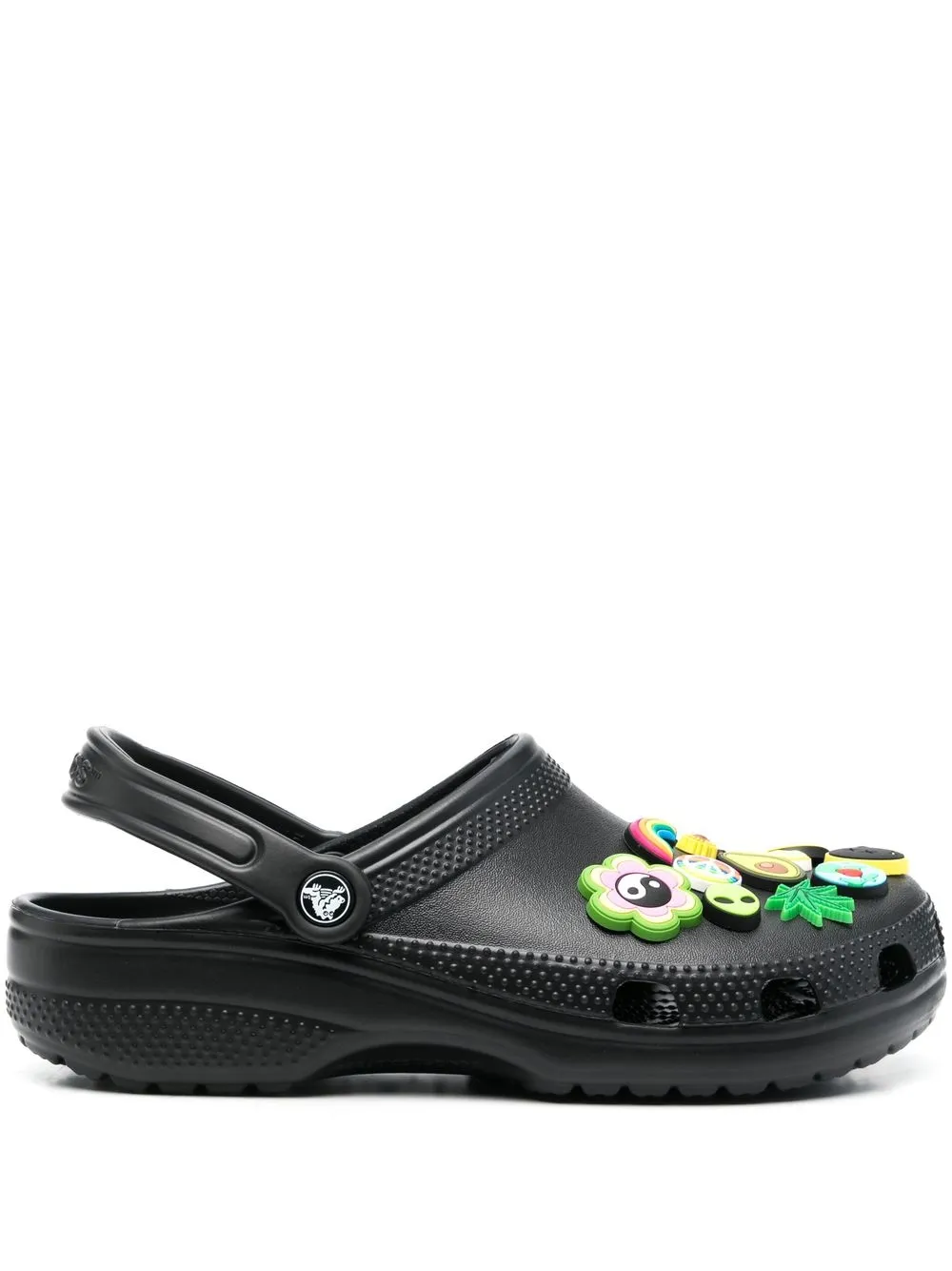 

Кроксы Hippie Freak с ремешком на пятке Crocs, черный