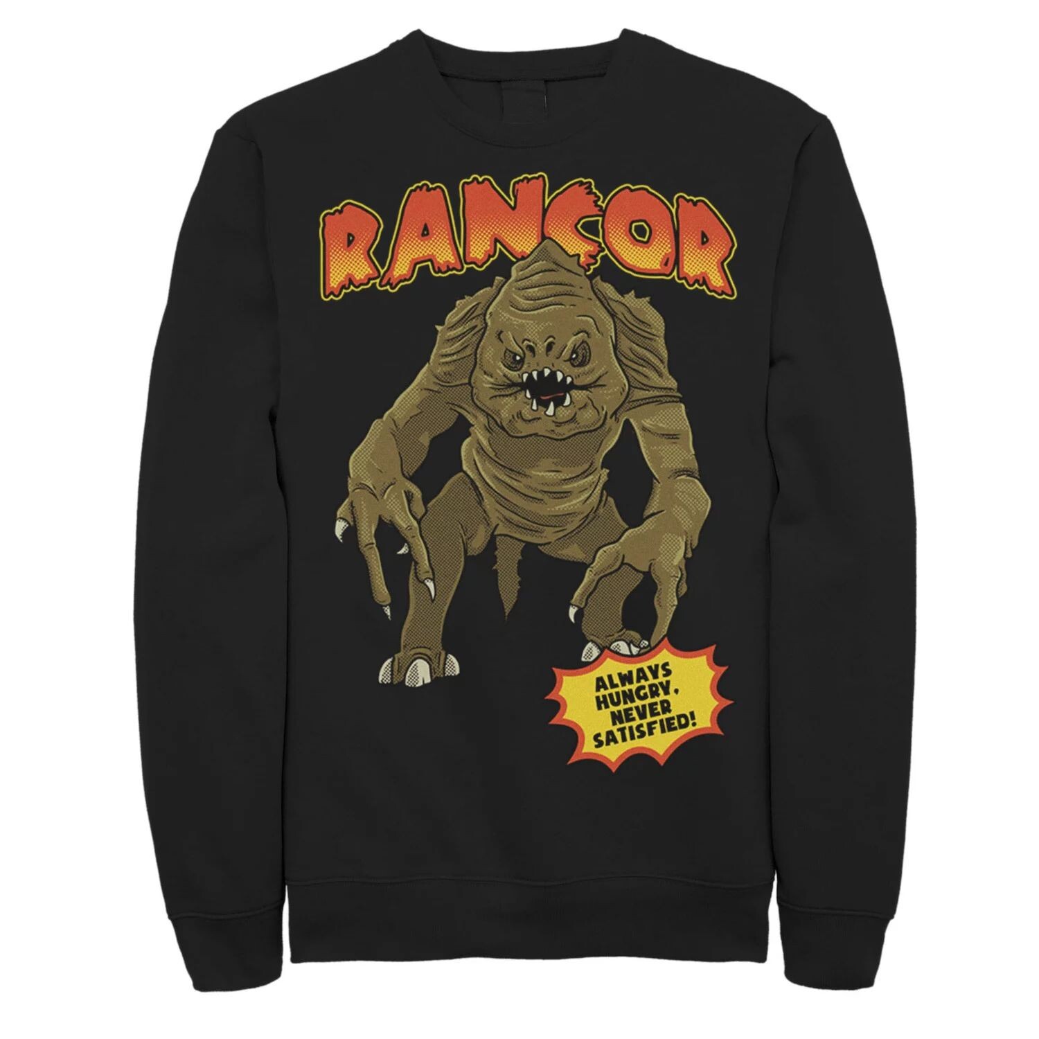 

Мужской свитшот Star Wars Rancor Always Hungry Never Satisfied Licensed Character