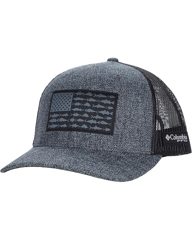 

Бейсболка Columbia PFG Mesh Snapback Fish Flag Ball Cap, цвет Grill Heather/Black/Fish Flag