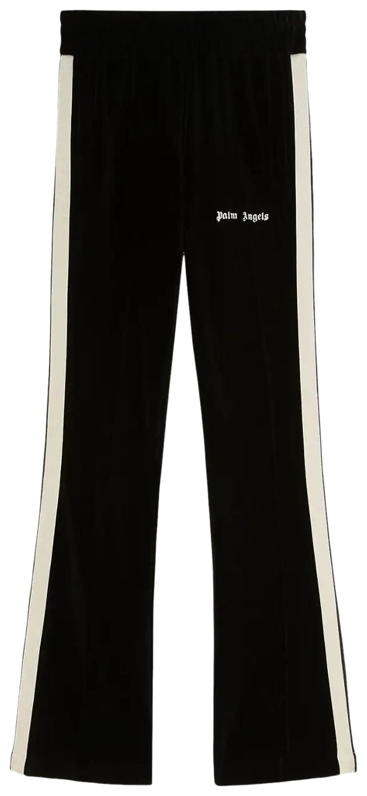 

Спортивные штаны Palm Angels Velvet Flare Track Pants 'Black/Off White', черный