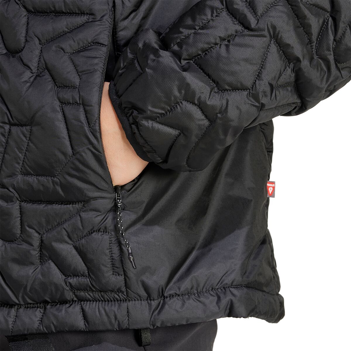 Куртка с капюшоном Xperior на пуховом утеплителе Primaloft свободного кроя Adidas Terrex, черный — фото 4