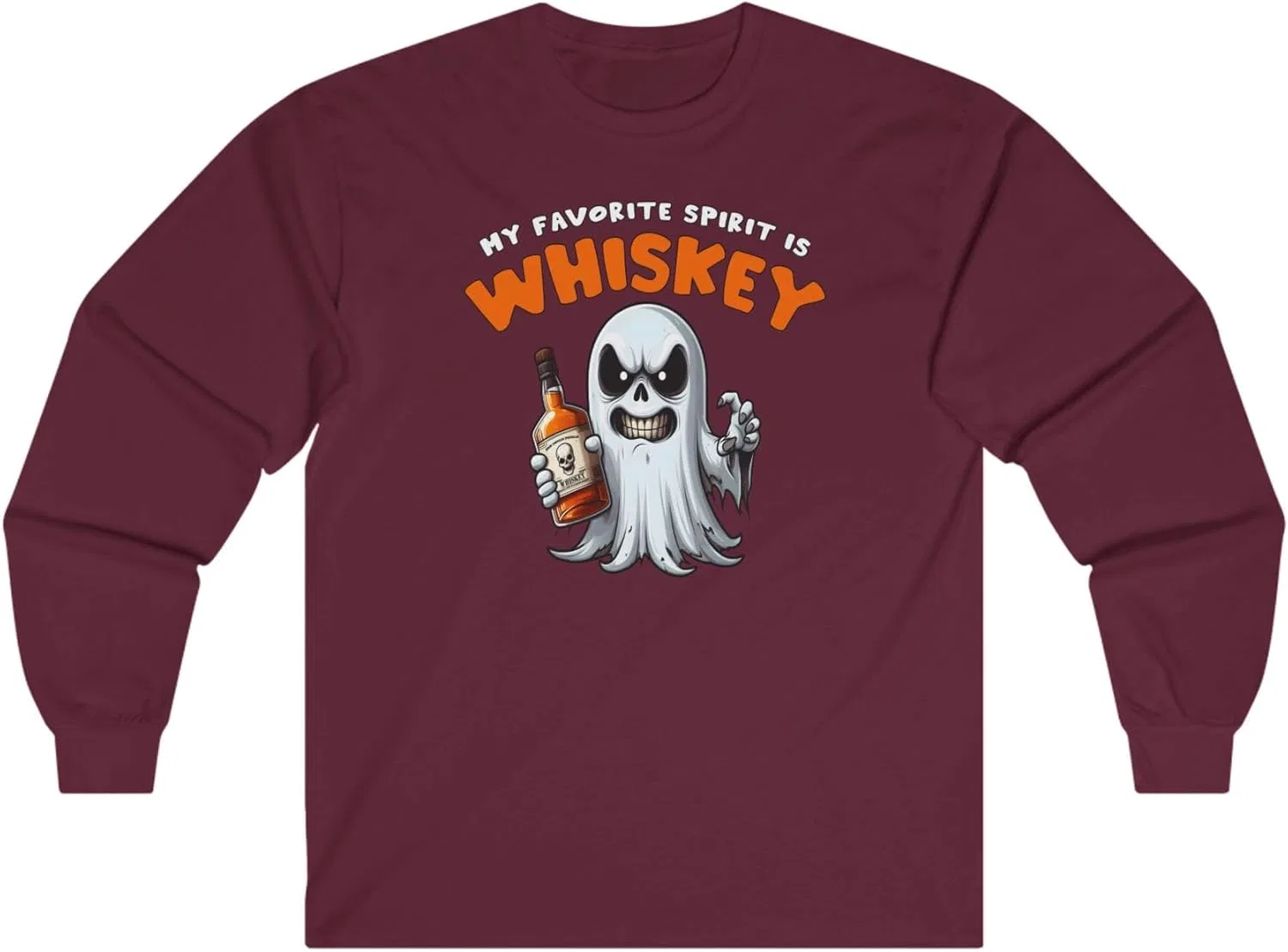 Футболка с длинным рукавом Whiskey, Maroon