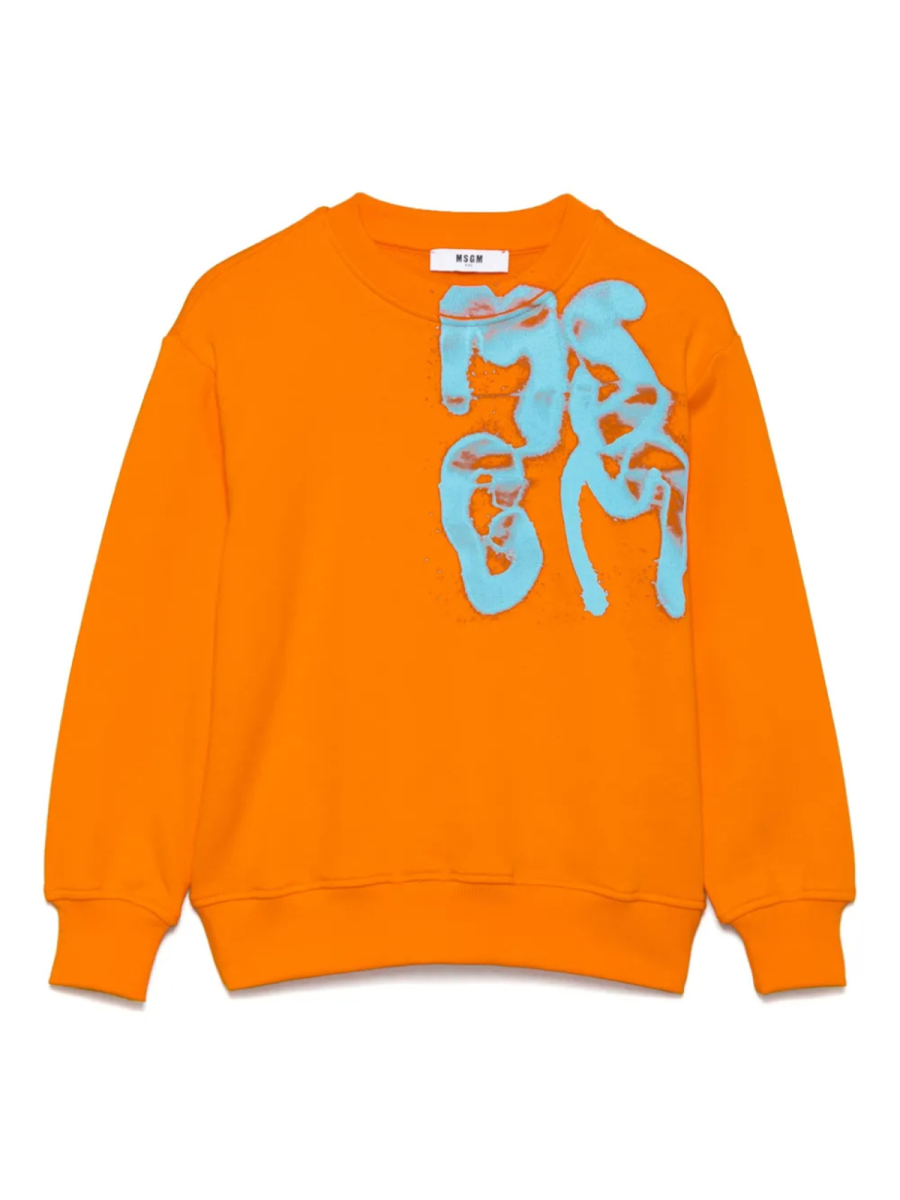 

Детская толстовка с логотипом MSGM MSGM Kids, оранжевый