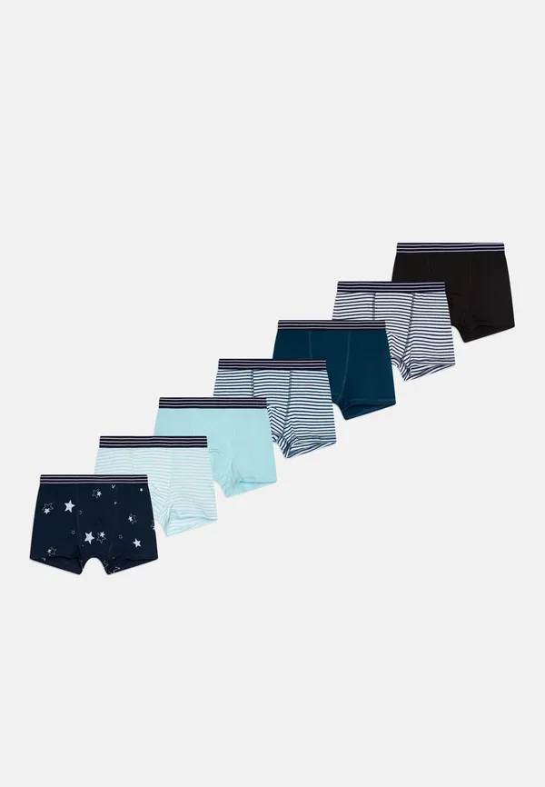 Трусы 7 pack trunks Friboo, off-white/dark blue/black, светло-бежевый/темно-синий/черный