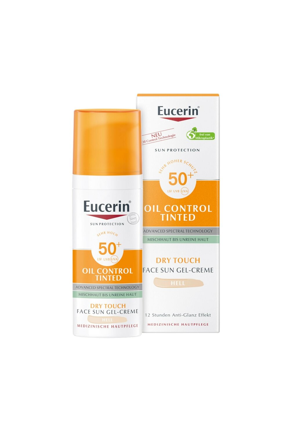 

Защита от солнца EUCERIN SONNENSCHUTZ OIL CONTROL TINTED FACE SUN GEL-CREME MIT L, цвет nude hell