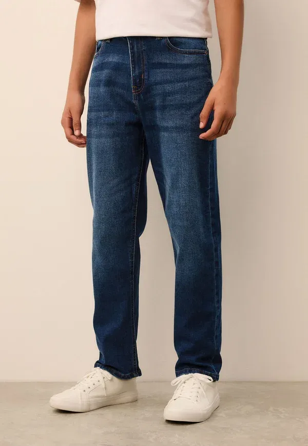 Джинсы Five pocket relaxed fit Next, blue indigo, синий индиго — фото 3