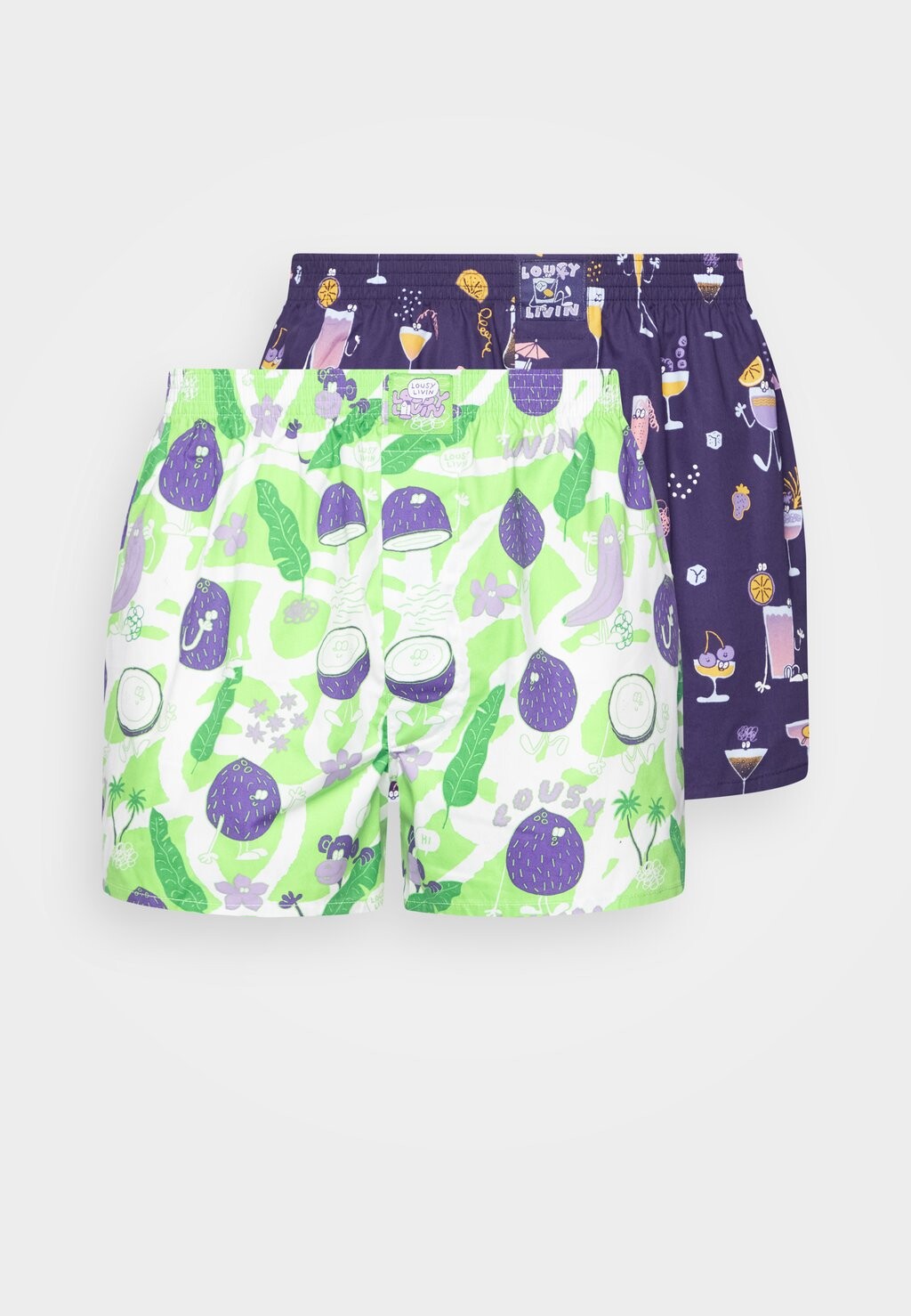 

Шорты-боксеры COCKTAIL AND COCONUT 2 PACK Lousy Livin Underwear, цвет smoothy